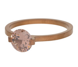 Bague anneau recouvrant " Solitaire Glamour " Bronze Topaz - Ixxxi