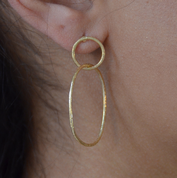 Boucles d'oreille dorées 