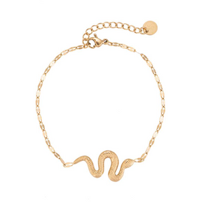 Bracelet " Serpent " Gold  -  Dottilove