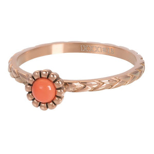 Bague anneau couvrant " Inspired Coral  "  Rosé  - Ixxxi