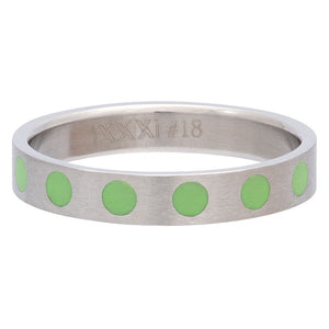 Bague anneau recouvrant " Round " Green - Ixxxi