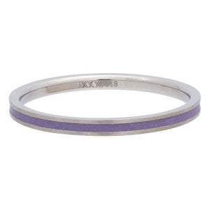 Bague anneau couvrant " Line " Purple - Ixxxi