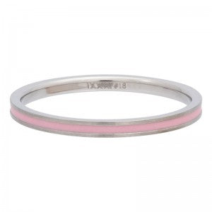 Bague anneau couvrant " Line " Pink - Ixxxi