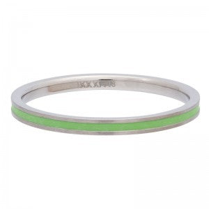 Bague anneau couvrant " Line " Green - Ixxxi